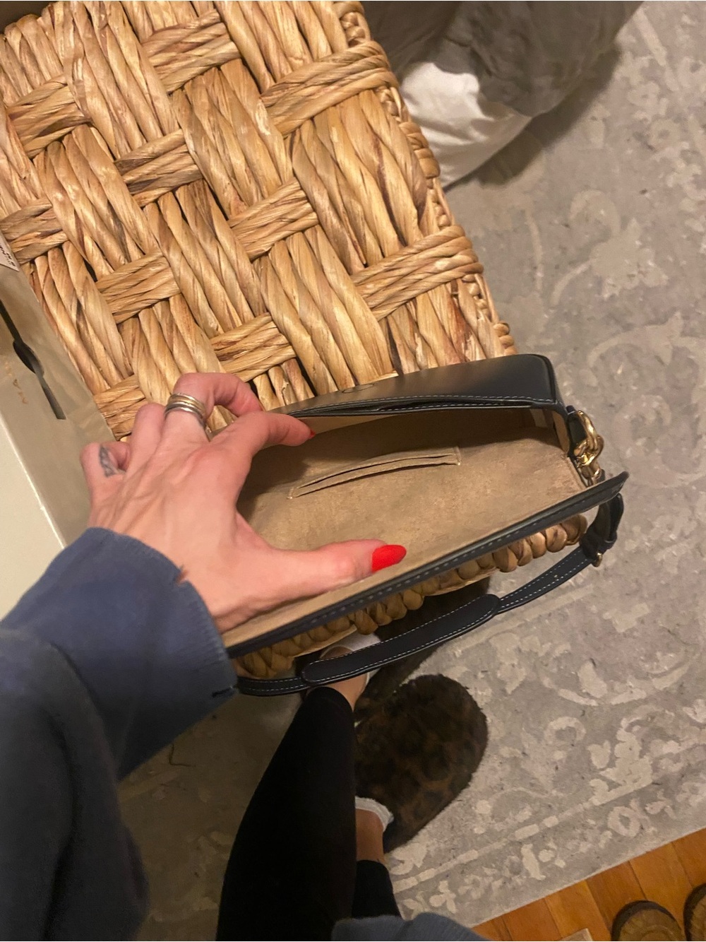 Coach Mini Shoulder Bag in Brown and Black with Gold Hardware - Picture 10 of 10